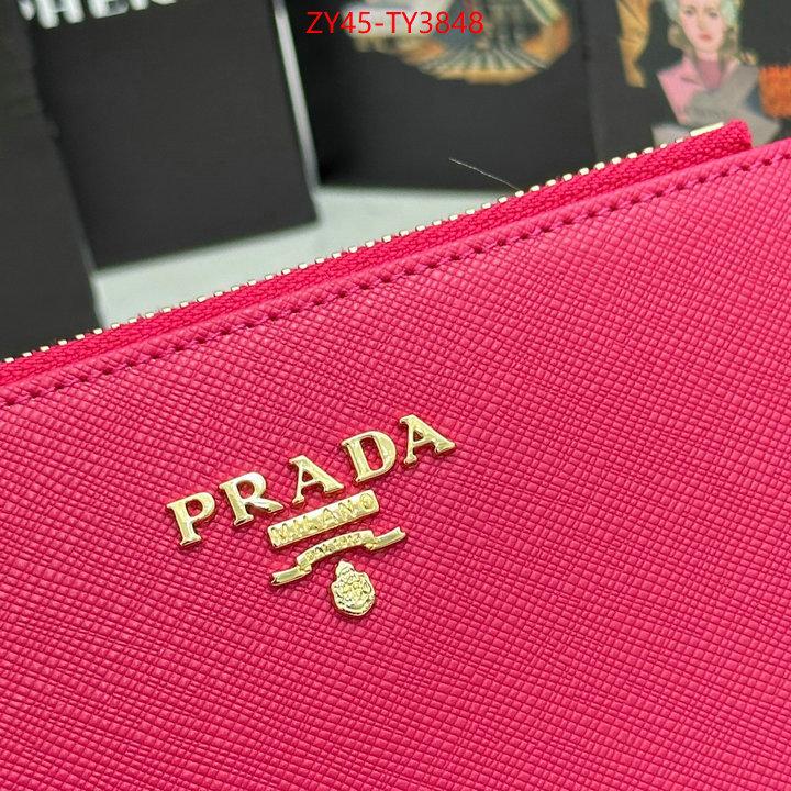 Prada Bags (4A)-Wallet best site for replica ID: TY3848 $: 45USD