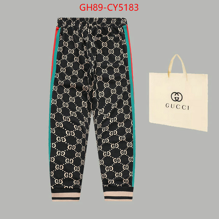 Clothing-Gucci is it illegal to buy dupe ID: CY5183 $: 89USD