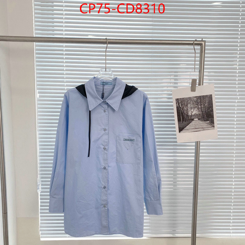 Clothing-Prada designer fashion replica ID: CD8310 $: 75USD