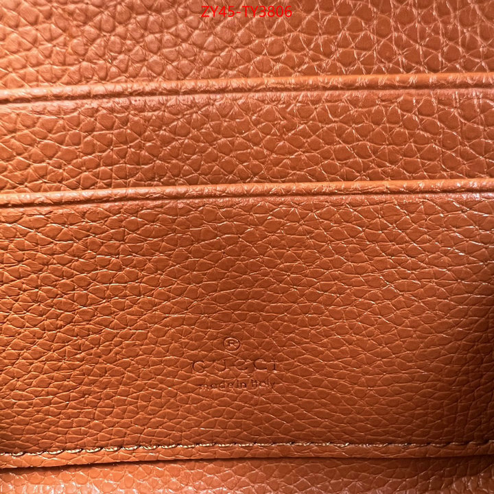 Gucci Bags(4A)-Wallet- where to find best ID: TY3806 $: 45USD