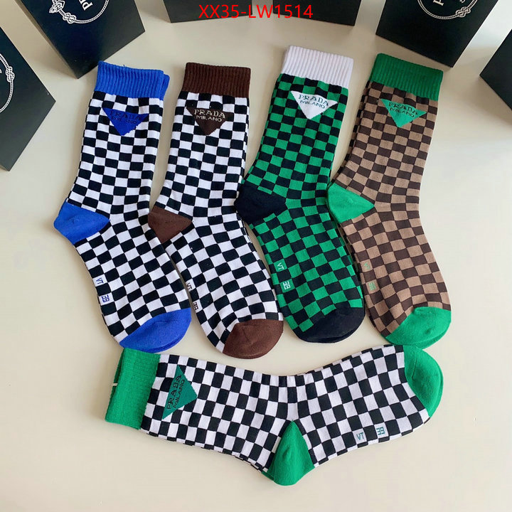 Sock-Prada wholesale designer shop ID: LW1514 $: 35USD