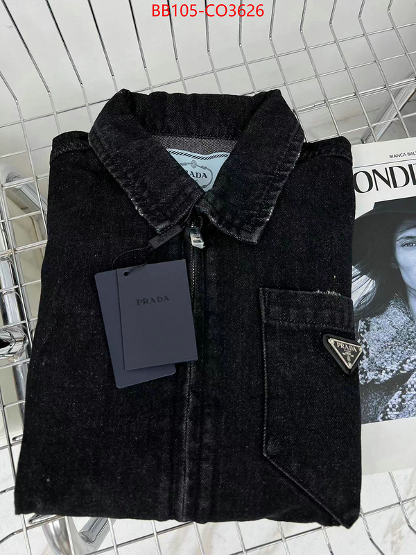 Clothing-Prada where can you buy replica ID: CO3626 $: 105USD