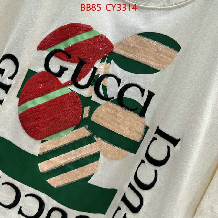 Clothing-Gucci high quality aaaaa replica ID: CY3314 $: 85USD