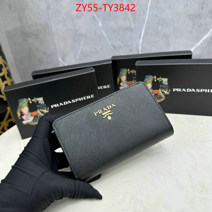 Prada Bags (4A)-Wallet cheap replica designer ID: TY3842 $: 55USD
