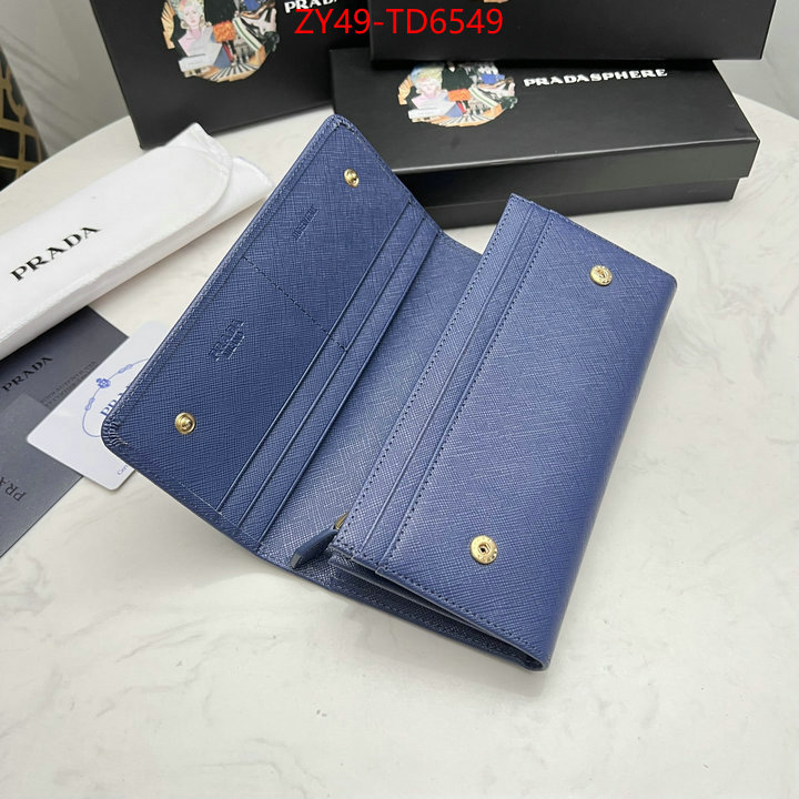 Prada Bags (4A)-Wallet best fake ID: TD6549 $: 49USD