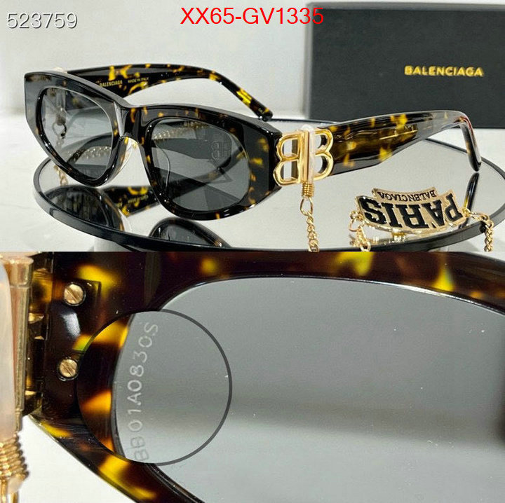 Glasses-Balenciaga designer fake ID: GV1335 $: 65USD