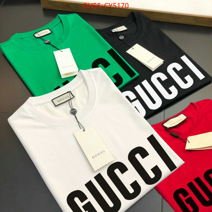 Clothing-Gucci luxury fashion replica designers ID: CY5170 $: 55USD