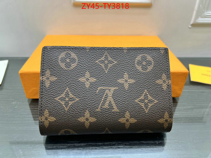 LV Bags(4A)-Wallet buy 2023 replica ID: TY3818 $: 45USD