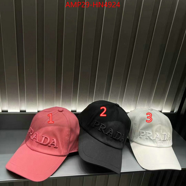 Cap (Hat)-Prada only sell high-quality ID: HN4924 $: 29USD