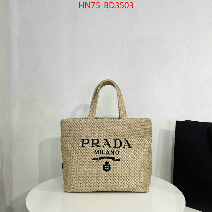 Prada Bags (4A)-Handbag- aaaaa class replica ID: BD3503 $: 75USD