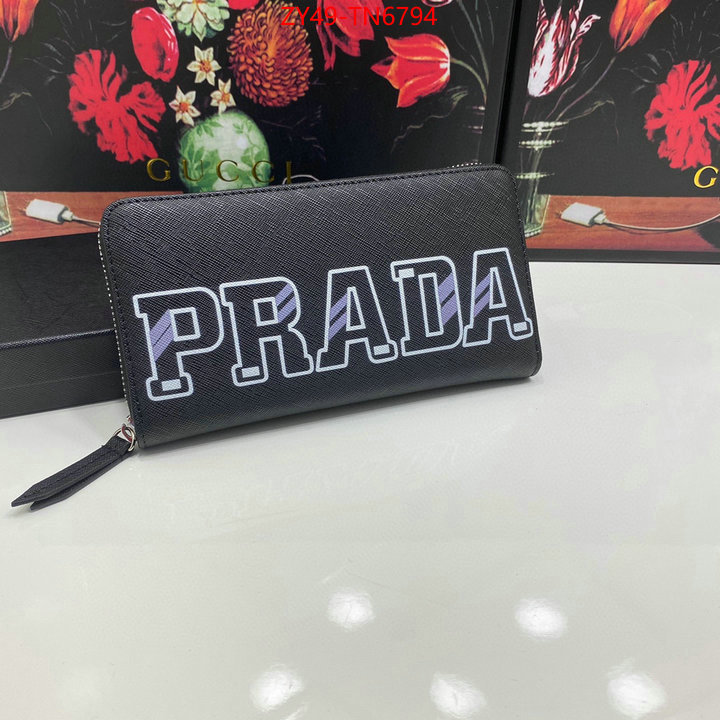 Prada Bags (4A)-Wallet what's the best to buy replica ID: TN6794 $: 49USD