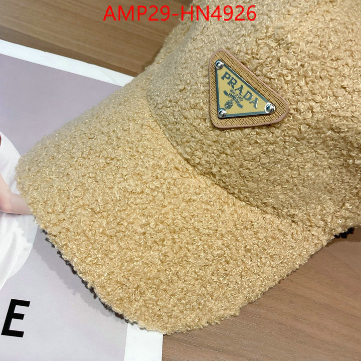 Cap (Hat)-Prada top fake designer ID: HN4926 $: 29USD