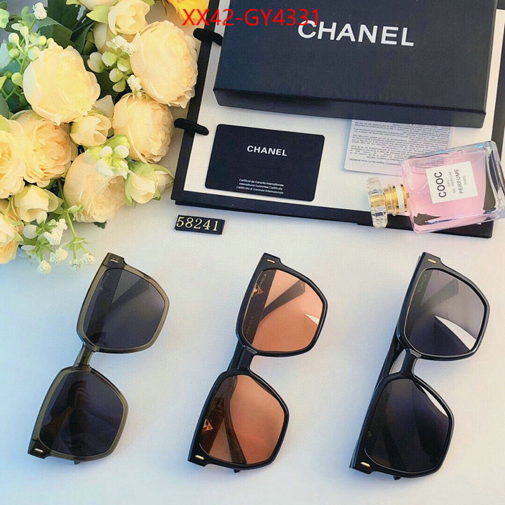 Glasses-Chanel found replica ID: GY4331 $: 42USD