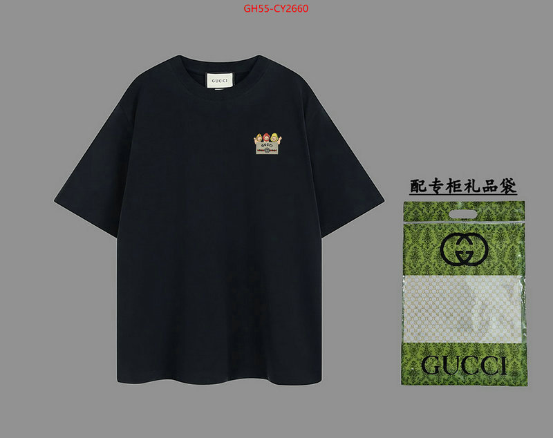 Clothing-Gucci outlet sale store ID: CY2660 $: 55USD