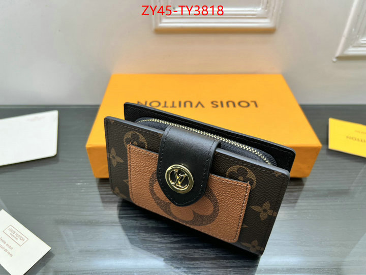 LV Bags(4A)-Wallet buy 2023 replica ID: TY3818 $: 45USD