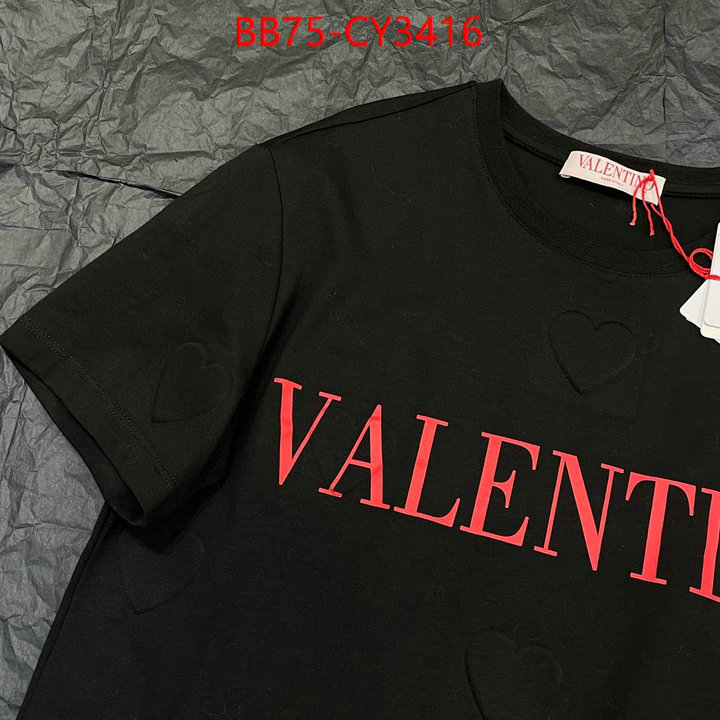 Clothing-Valentino high quality online ID: CY3416 $: 75USD