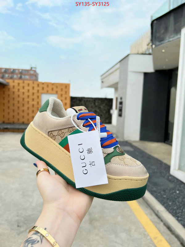 Men Shoes-Gucci new designer replica ID: SY3125 $: 135USD