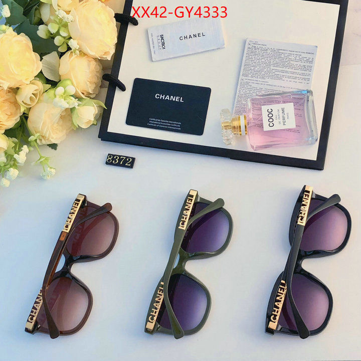 Glasses-Chanel top perfect fake ID: GY4333 $: 42USD