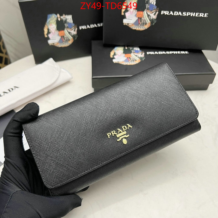 Prada Bags (4A)-Wallet best fake ID: TD6549 $: 49USD