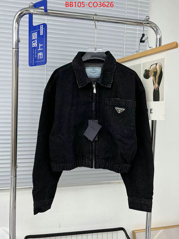 Clothing-Prada where can you buy replica ID: CO3626 $: 105USD