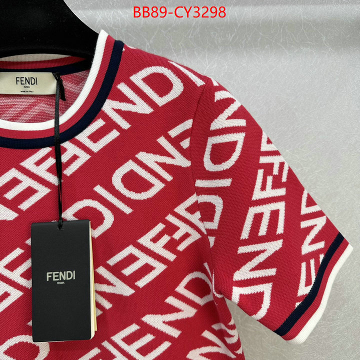 Clothing-Fendi how to buy replcia ID: CY3298 $: 89USD