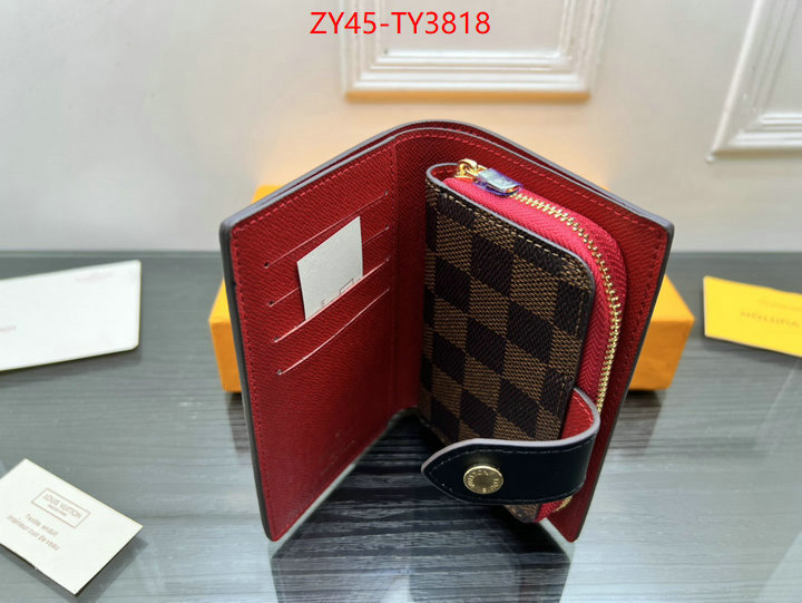LV Bags(4A)-Wallet buy 2023 replica ID: TY3818 $: 45USD