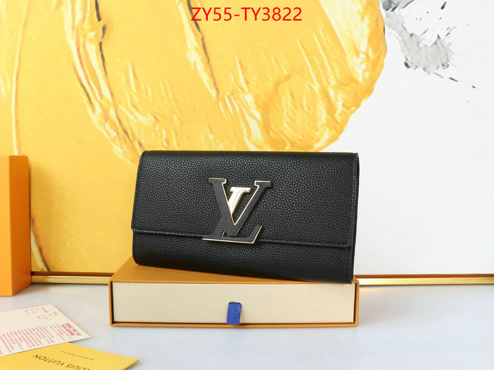 LV Bags(4A)-Wallet buying replica ID: TY3822 $: 55USD