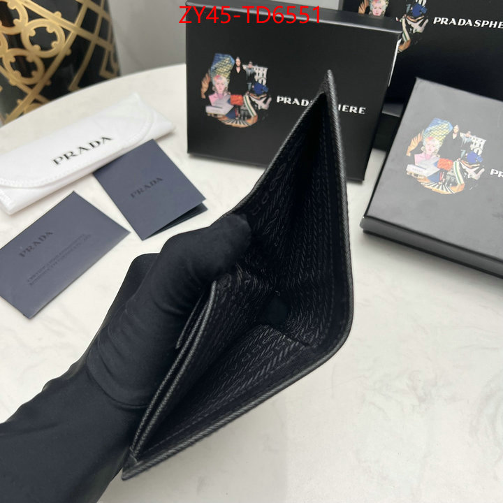 Prada Bags (4A)-Wallet what best replica sellers ID: TD6551 $: 45USD