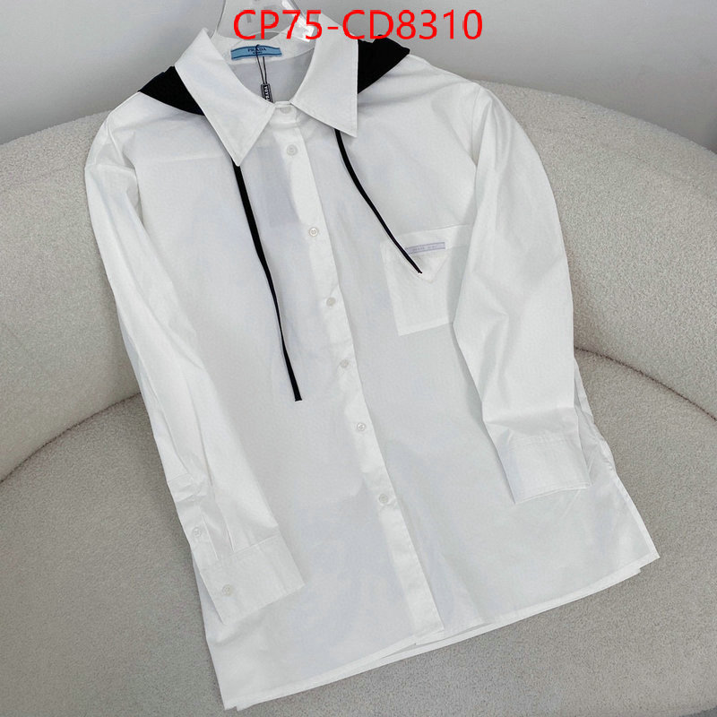 Clothing-Prada designer fashion replica ID: CD8310 $: 75USD