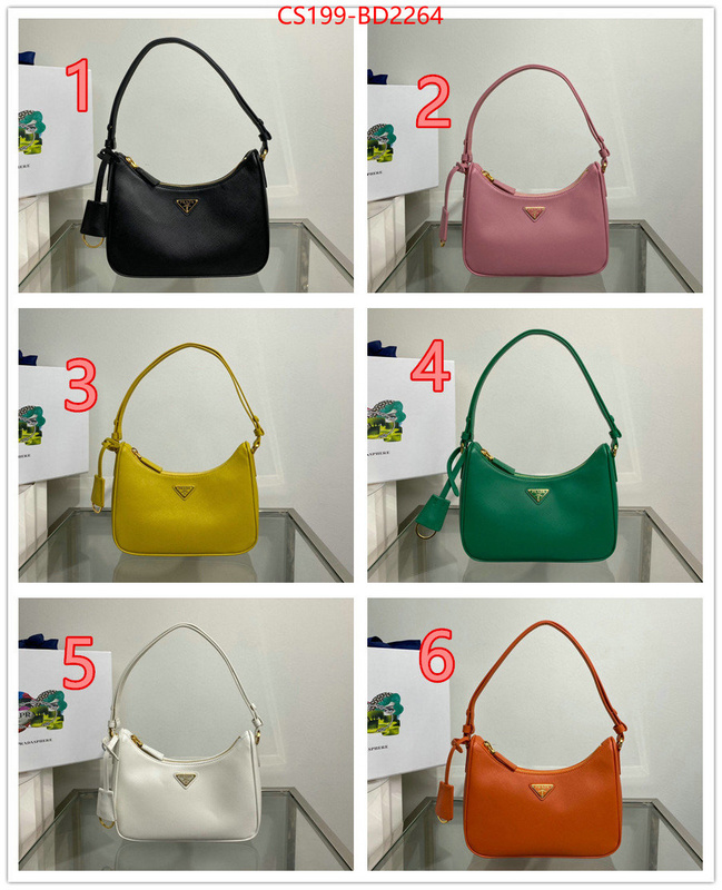 Prada Bags (TOP)-Re-Edition 2000 buy 2023 replica ID: BD2264 $: 199USD