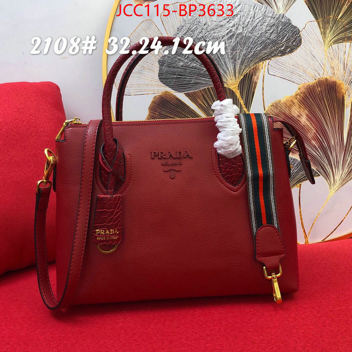 Prada Bags (4A)-Handbag- best replica new style ID: BP3633 $: 115USD