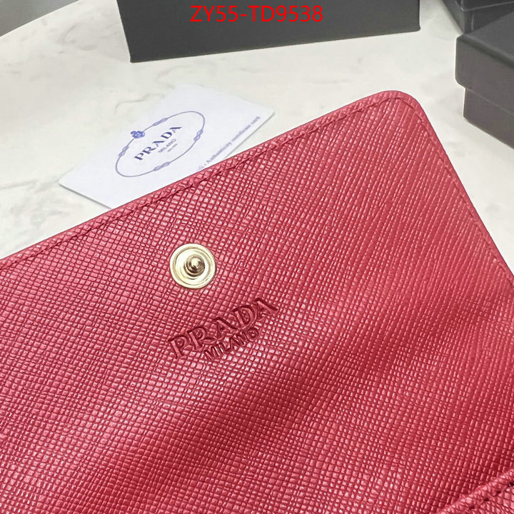 Prada Bags (4A)-Wallet first copy ID: TD9538 $: 55USD