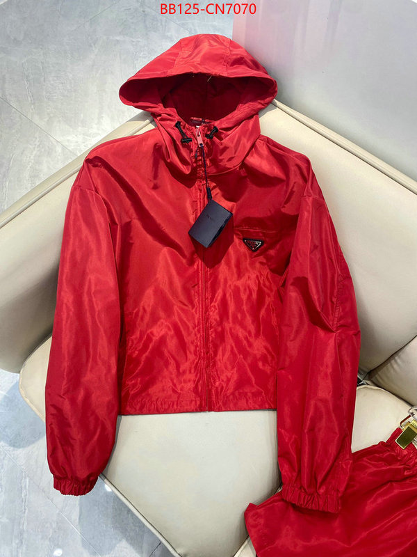 Clothing-Prada shop designer ID: CN7070 $: 125USD