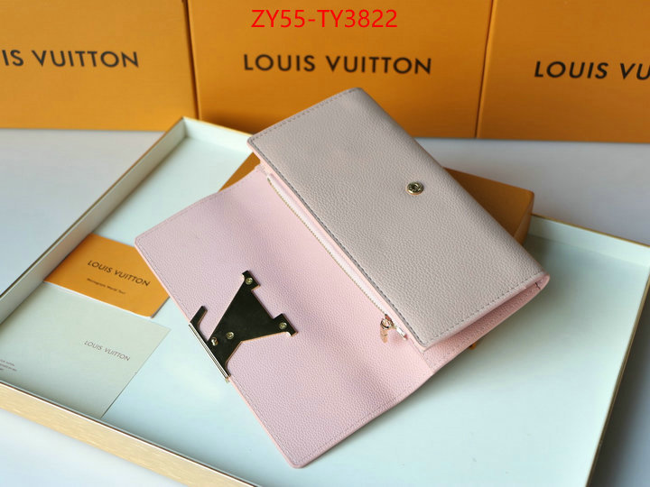 LV Bags(4A)-Wallet buying replica ID: TY3822 $: 55USD