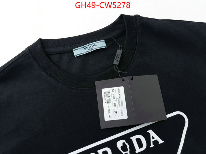 Clothing-Prada mirror quality ID: CW5278 $: 49USD