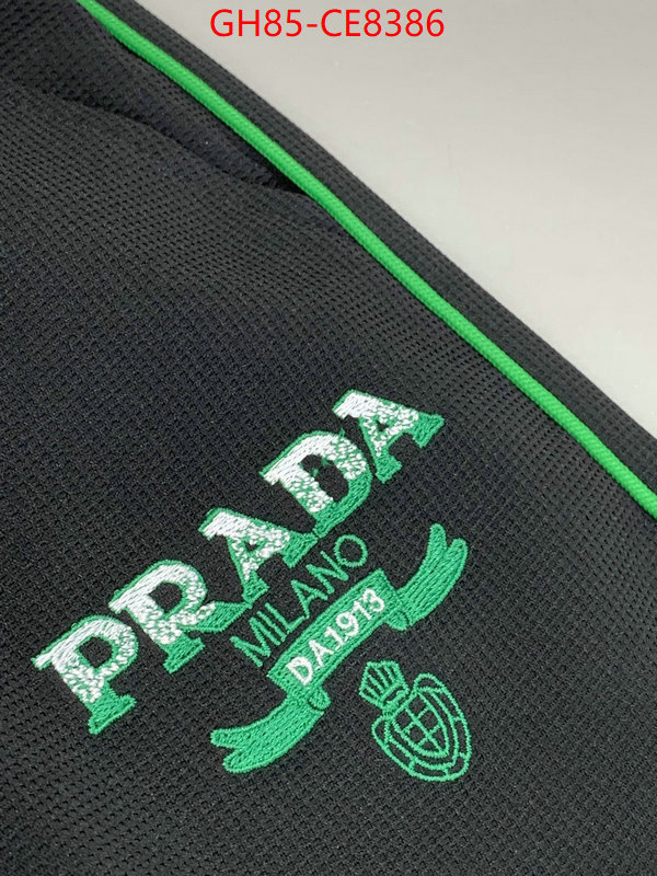 Clothing-Prada replica aaaaa+ designer ID: CE8386 $: 85USD