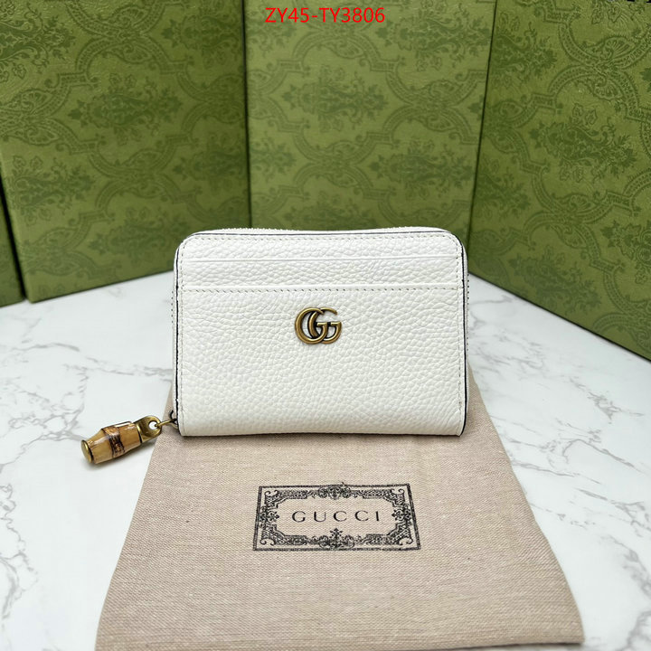 Gucci Bags(4A)-Wallet- where to find best ID: TY3806 $: 45USD