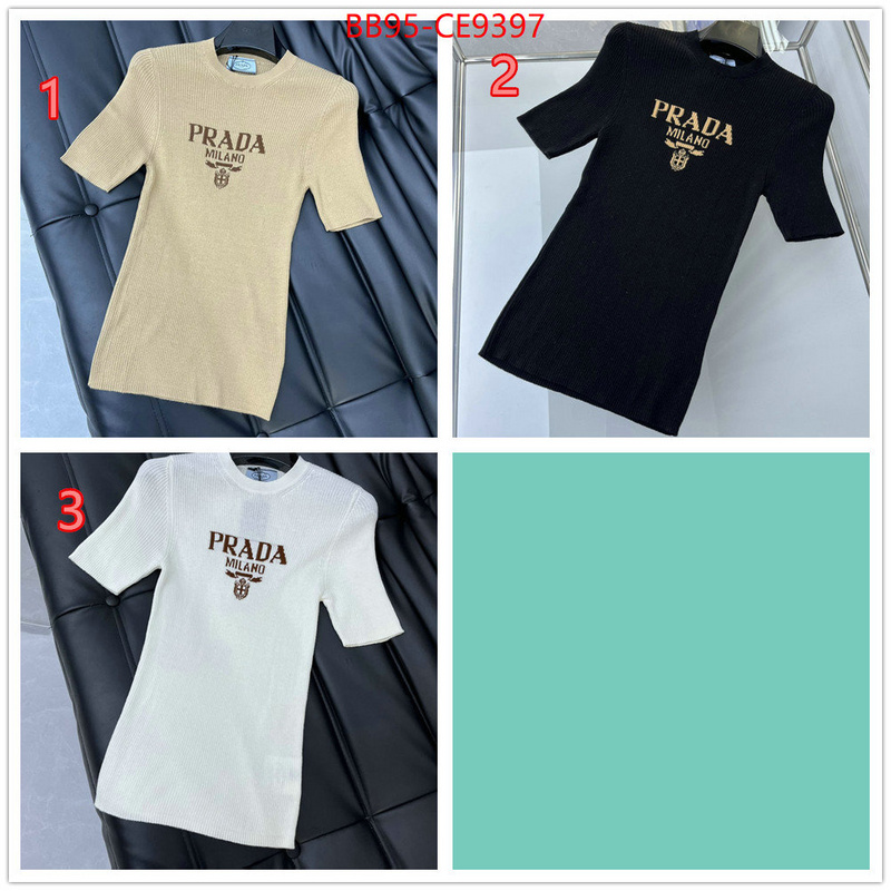 Clothing-Prada how to buy replica shop ID: CE9397 $: 95USD