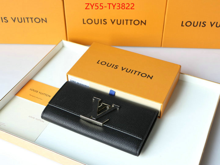 LV Bags(4A)-Wallet buying replica ID: TY3822 $: 55USD