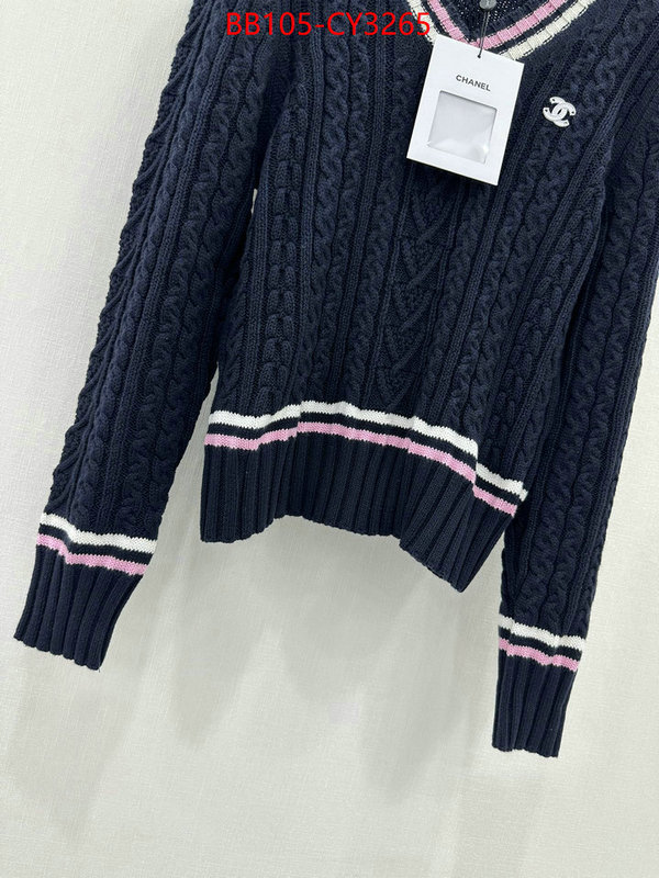 Clothing-Chanel where to buy fakes ID: CY3265 $: 105USD