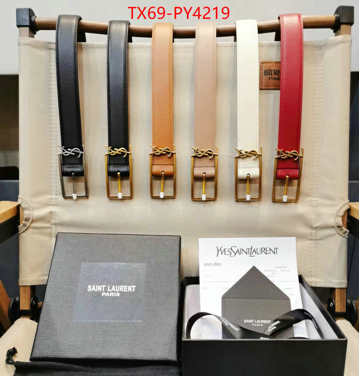 Belts-YSL best quality designer ID: PY4219 $: 69USD