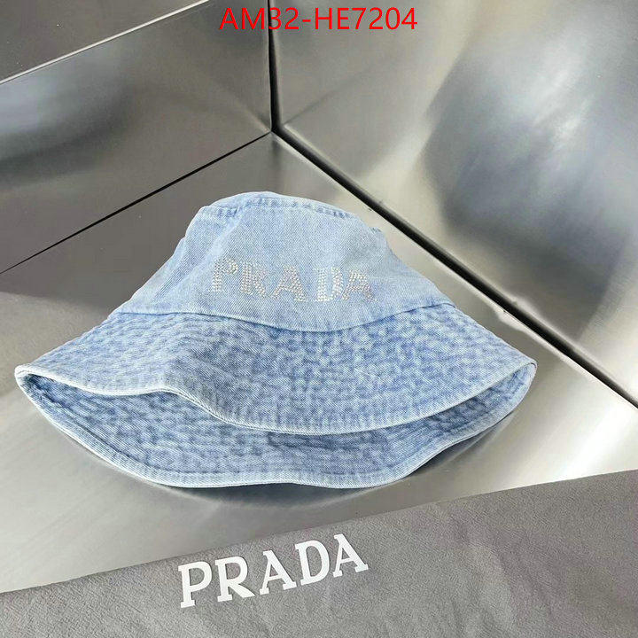 Cap (Hat)-Prada top brands like ID: HE7204 $: 32USD