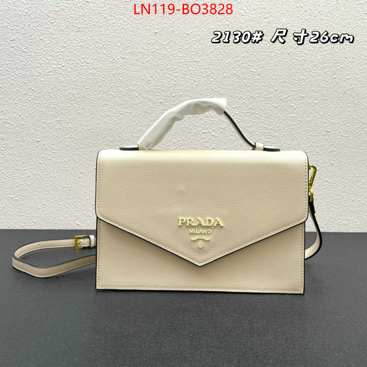 Prada Bags (4A)-Diagonal- buy best high-quality ID: BO3828 $: 119USD