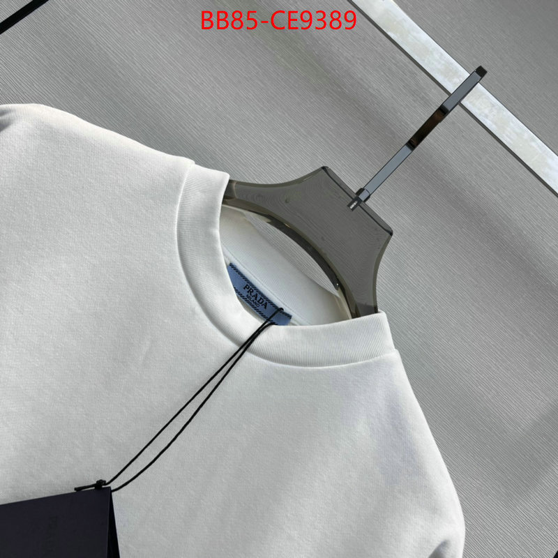 Clothing-Prada 2023 replica wholesale cheap sales online ID: CE9389 $: 85USD
