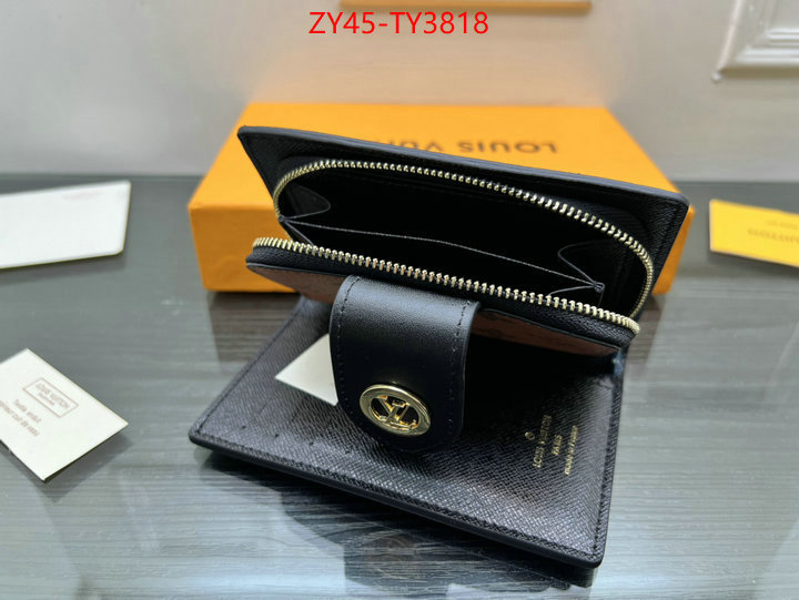 LV Bags(4A)-Wallet buy 2023 replica ID: TY3818 $: 45USD