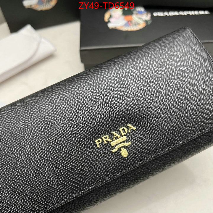 Prada Bags (4A)-Wallet best fake ID: TD6549 $: 49USD