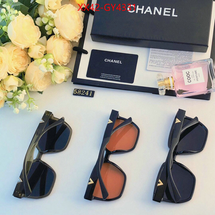 Glasses-Chanel found replica ID: GY4331 $: 42USD