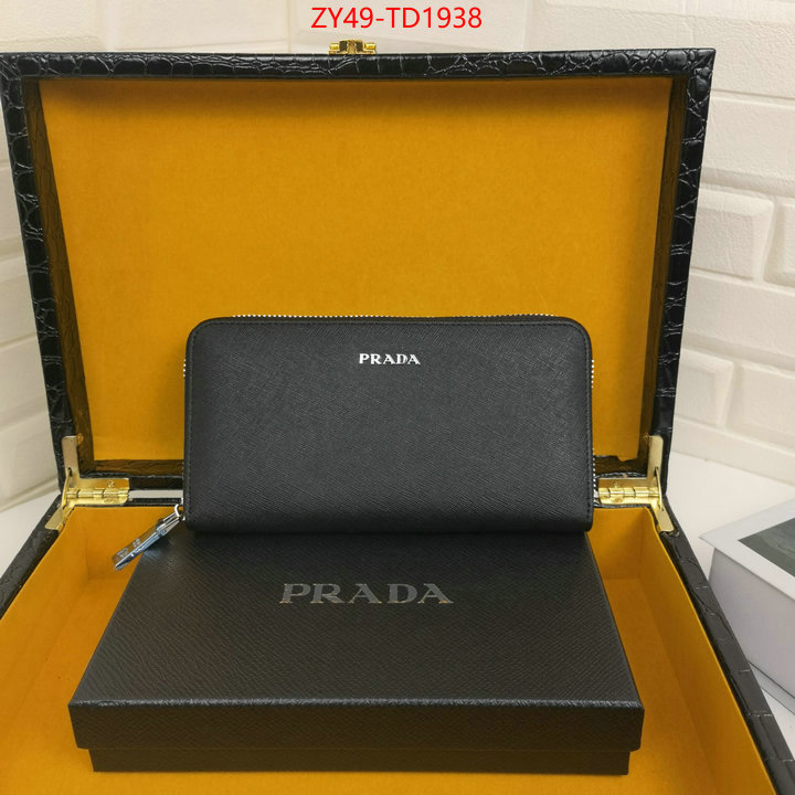Prada Bags (4A)-Wallet buy top high quality replica ID: TD1938 $: 49USD