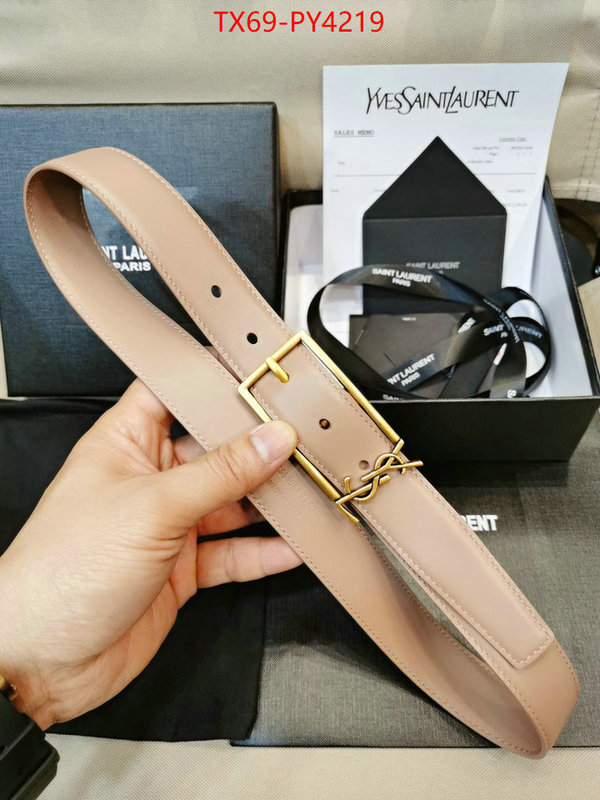 Belts-YSL best quality designer ID: PY4219 $: 69USD