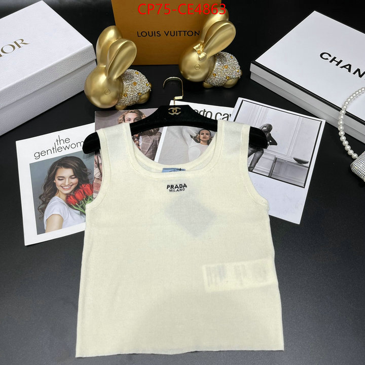 Clothing-Prada best replica 1:1 ID: CE4863 $: 75USD